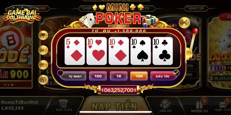 Luật Chơi Mini Poker – Cách Nổ Hũ Dễ Áp Dụng Cho Bạn 4 Kinh nghiệm để bạn tham gia cược đạt tỷ lệ chiến thắng cao